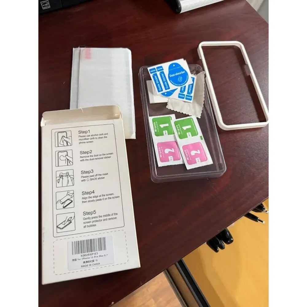 2 Pack Iphone 12 Pro Max Premium Tempered Glass Screen Protectors